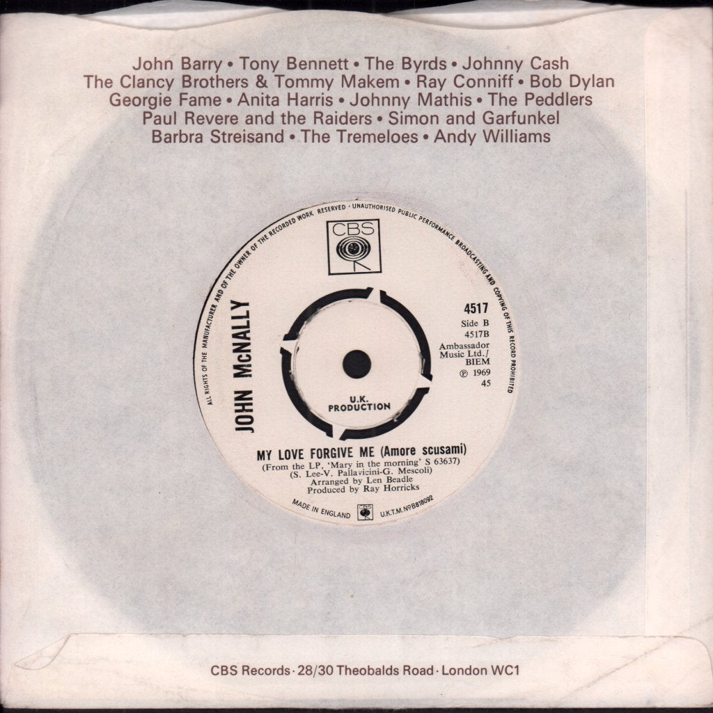 John Macnally - Mary In The Morning - 7 Inch