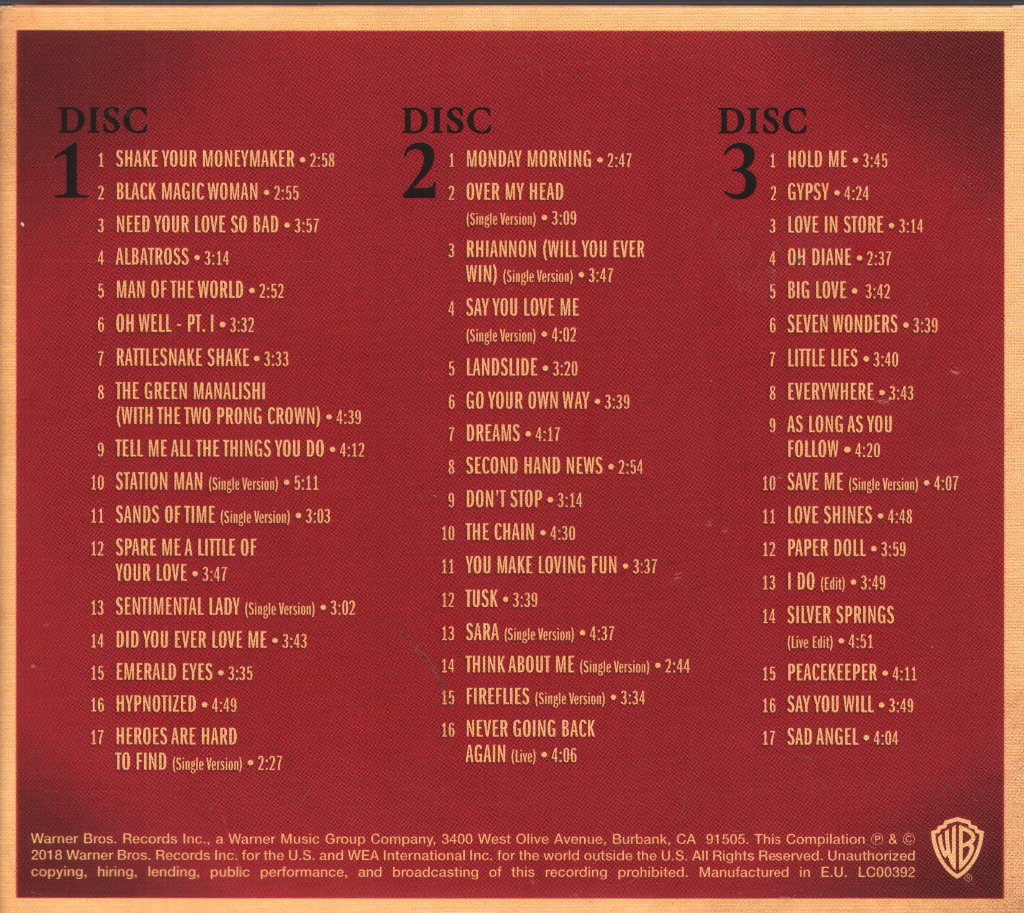 Fleetwood Mac - 50 Years - Don't Stop - Triple Cd