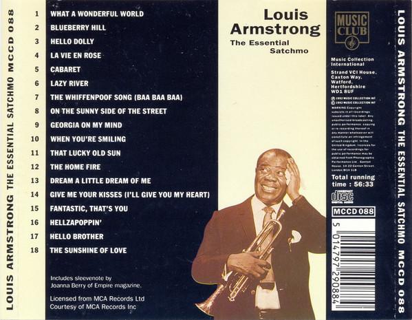 Louis Armstrong - Essential Satchmo - Cd