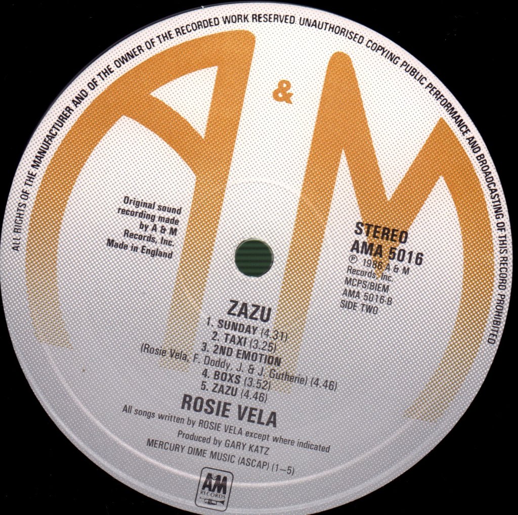 Rosie Vela - Zazu - Lp