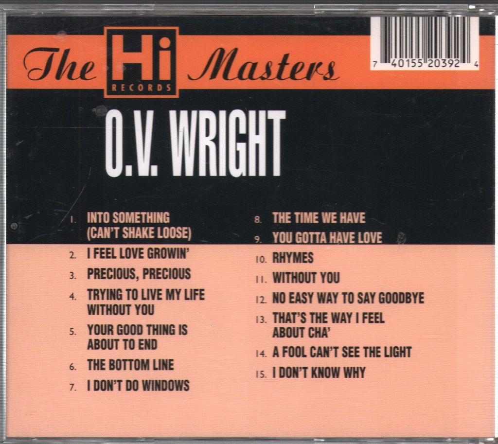 O.V. Wright - Hi Masters - Cd