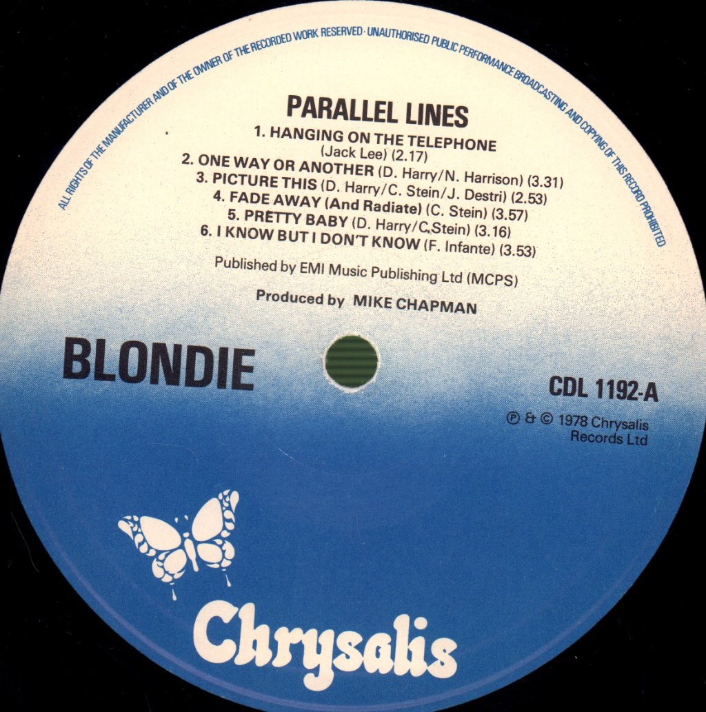 Blondie - Parallel Lines - Lp