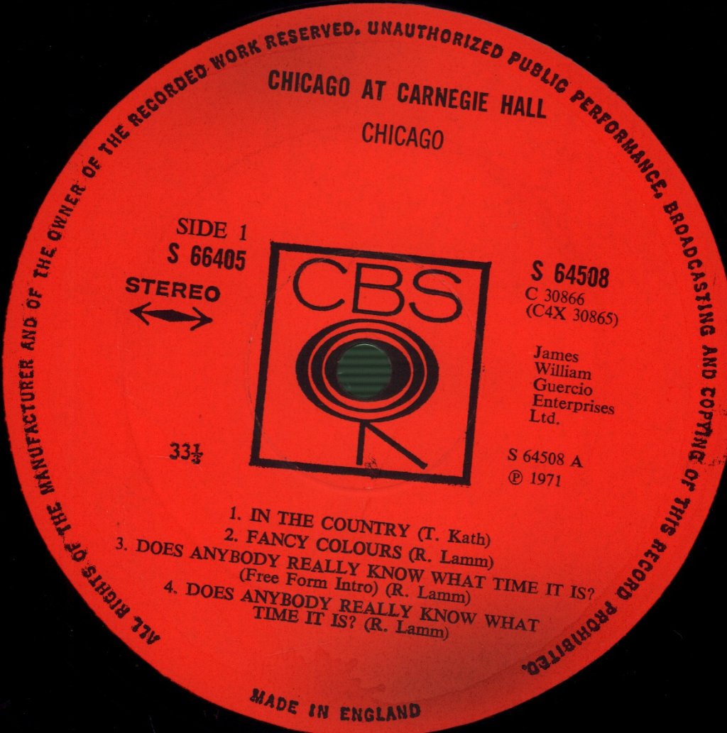 Chicago - Chicago At Carnegie Hall - Lp Set