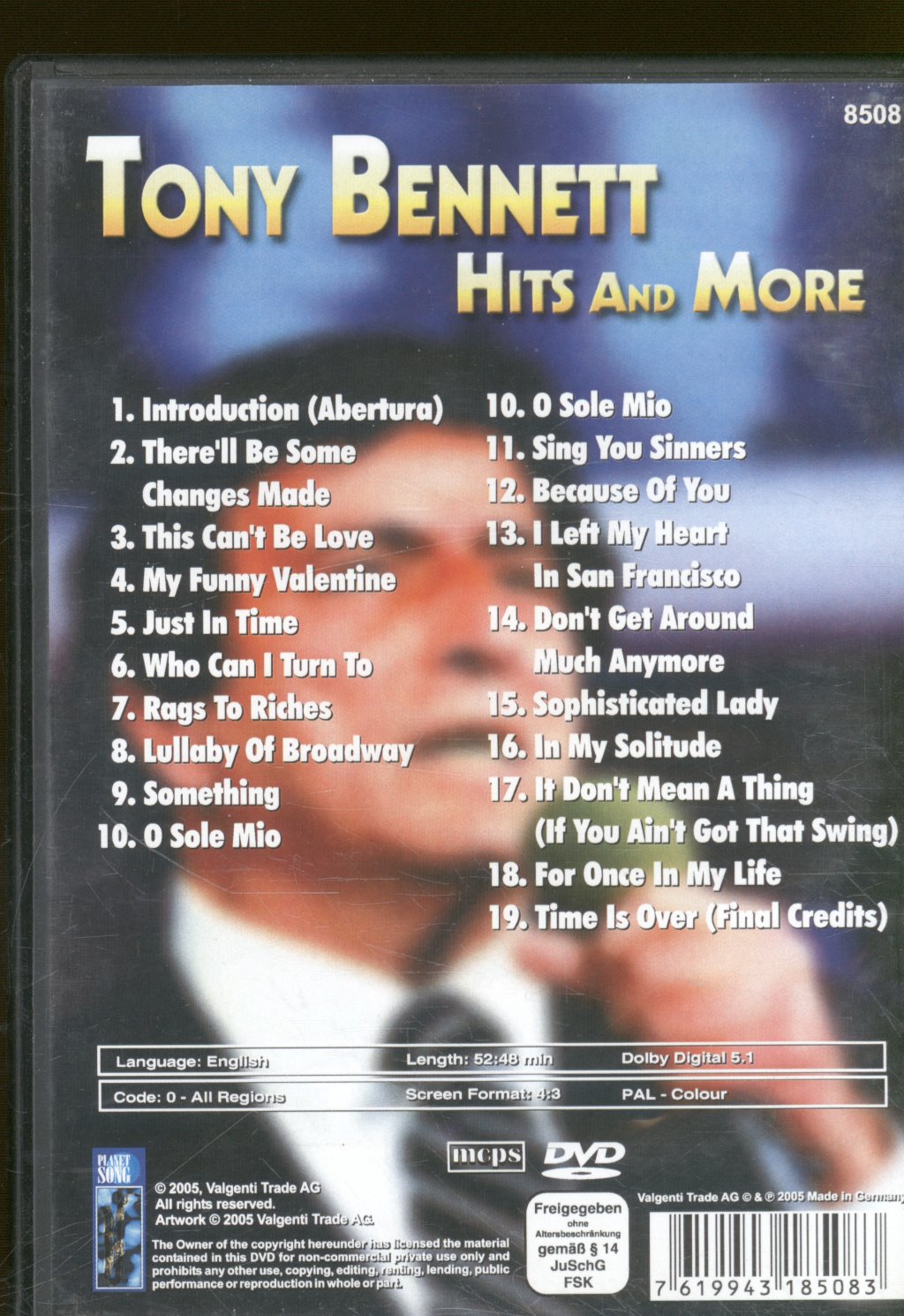 Tony Bennett - Hits And More - Dvd