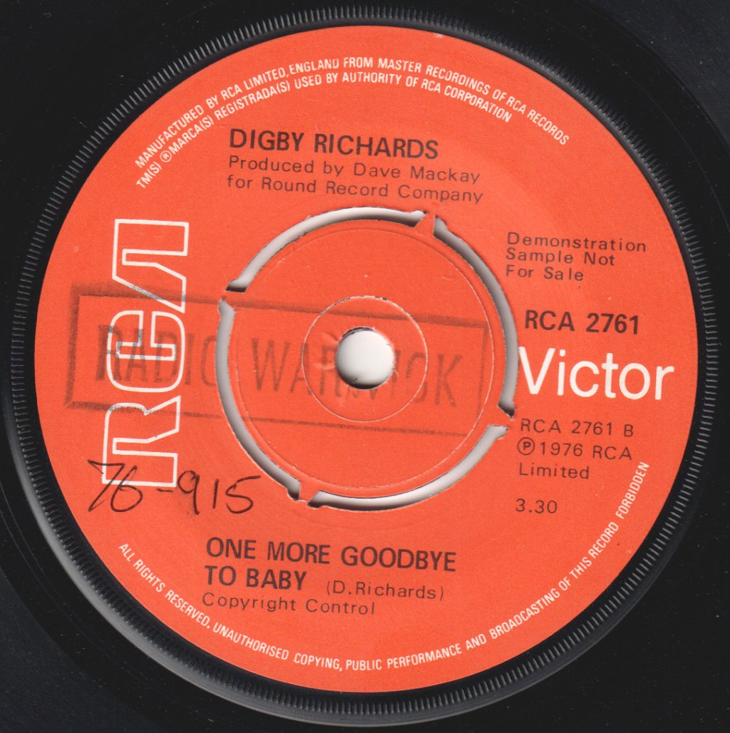 Digby Richards - Dallas - 7 Inch