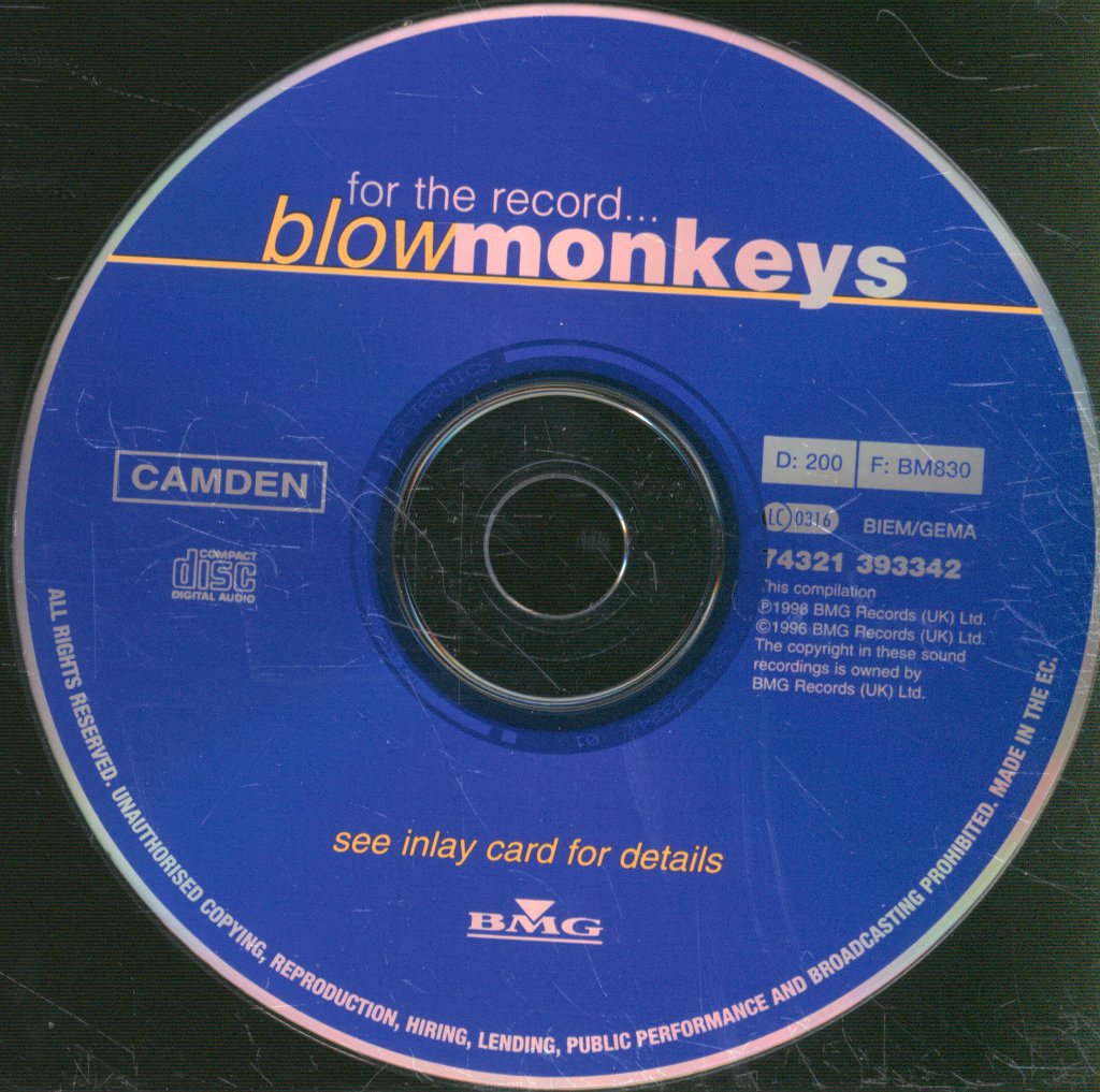 Blow Monkeys - For The Record... - Cd
