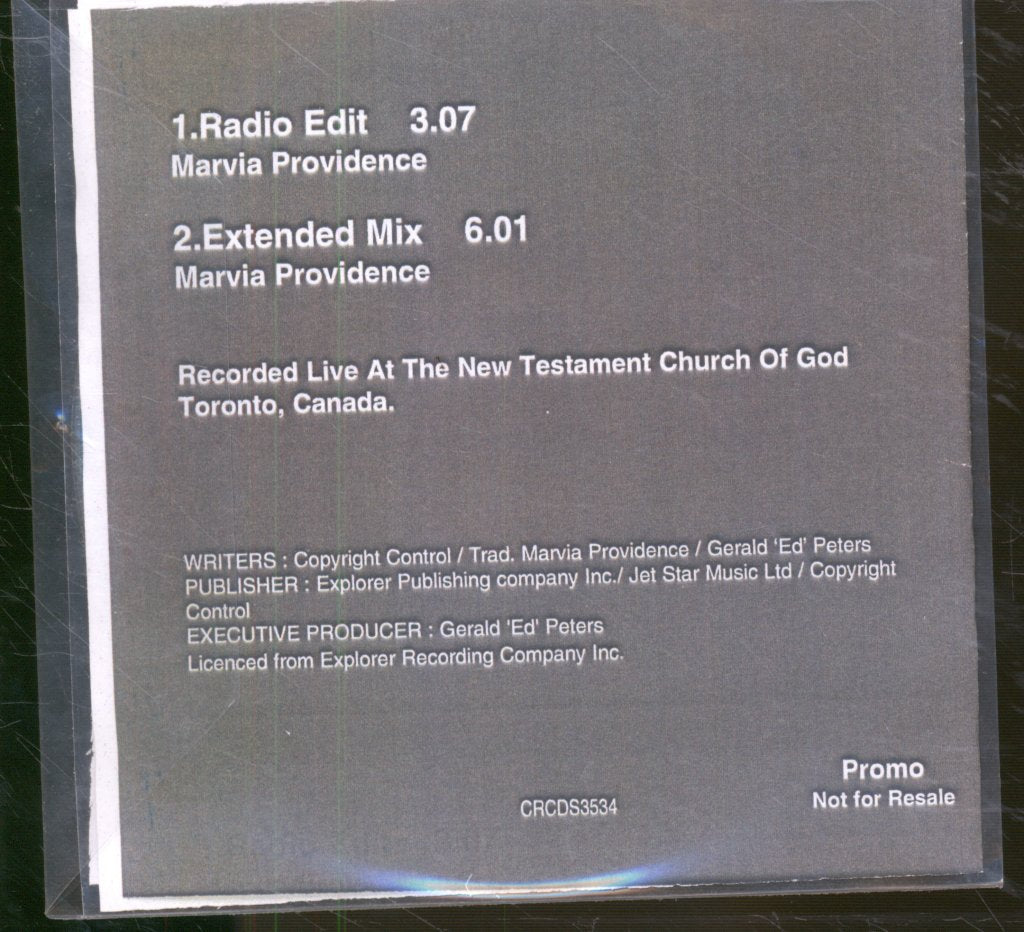 Marvia Providence - Hear My Cry - Cdr
