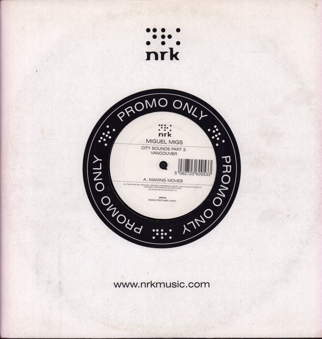 Miguel Migs - City Sounds Part 2 Vancouver - 12 Inch