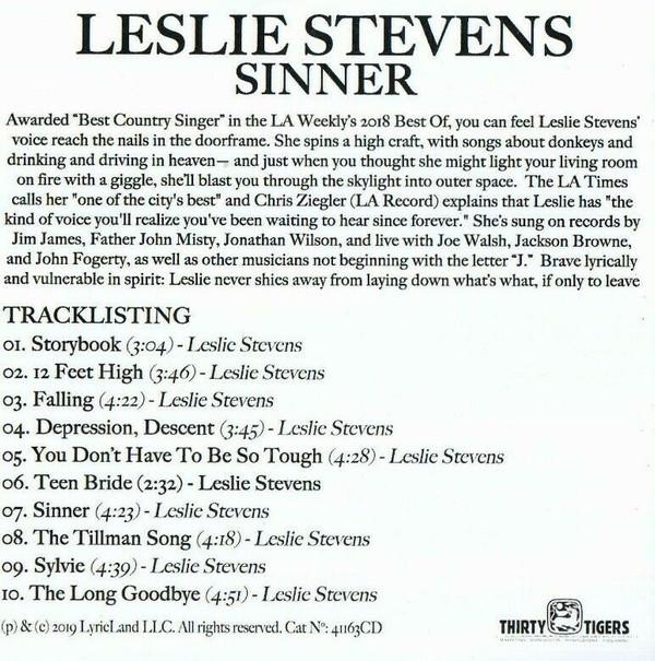 Leslie Stevens - Sinner - Cdr