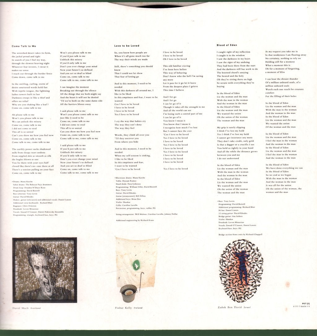 Peter Gabriel - Us - Double Lp