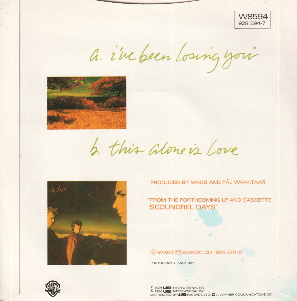 A-Ha - I've Been Losing You - 7 Inch