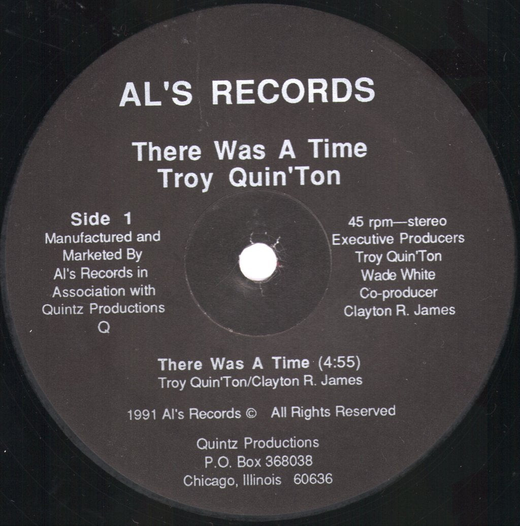 Troy Quin'Ton - There Was A Time - 12 Inch