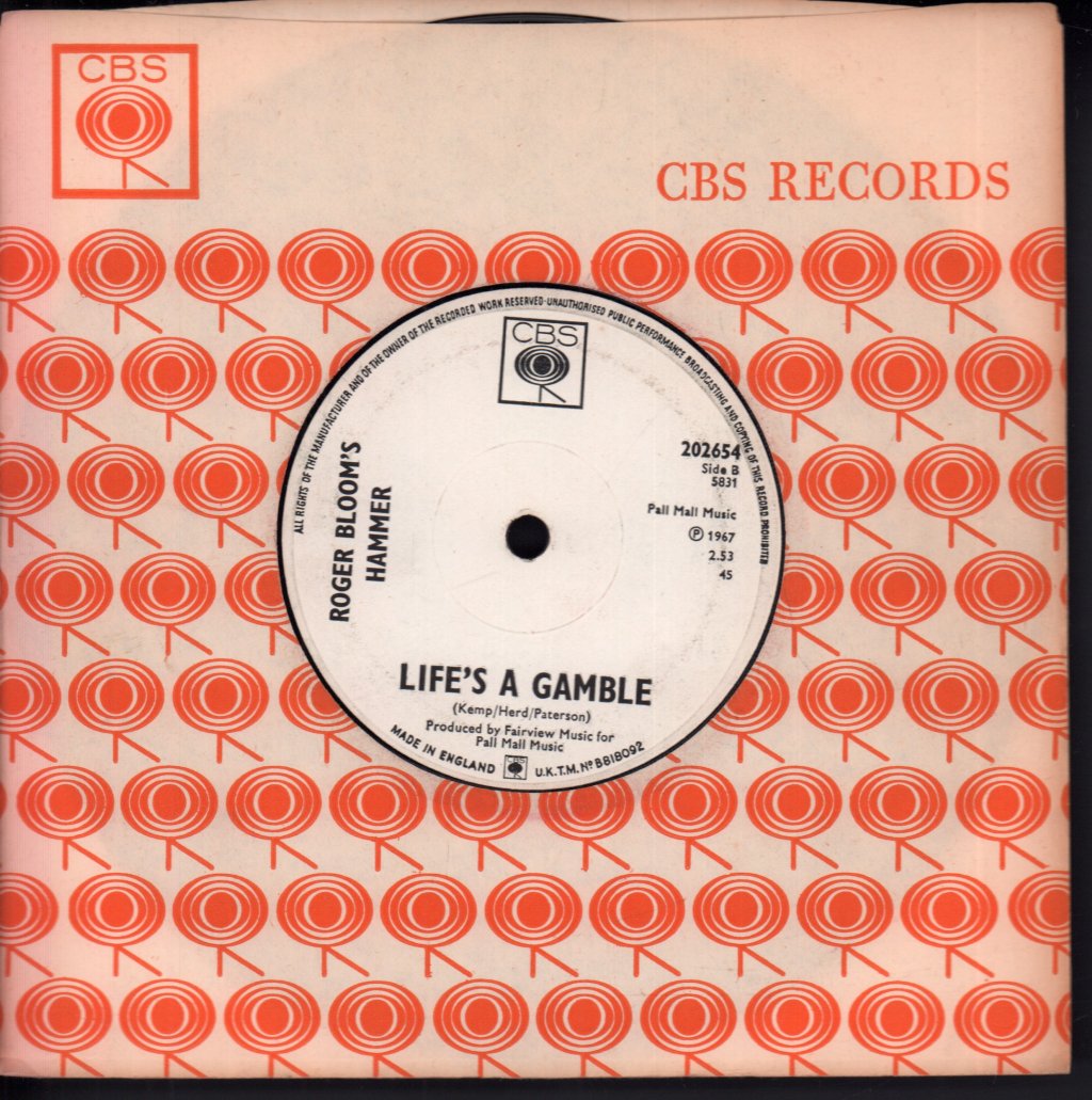 Roger Bloom's Hammer - Out Of The Blue - 7 Inch