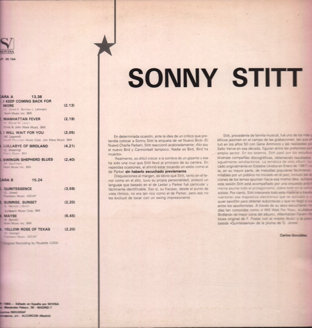 Sonny Stitt - Sonny Stitt - Lp
