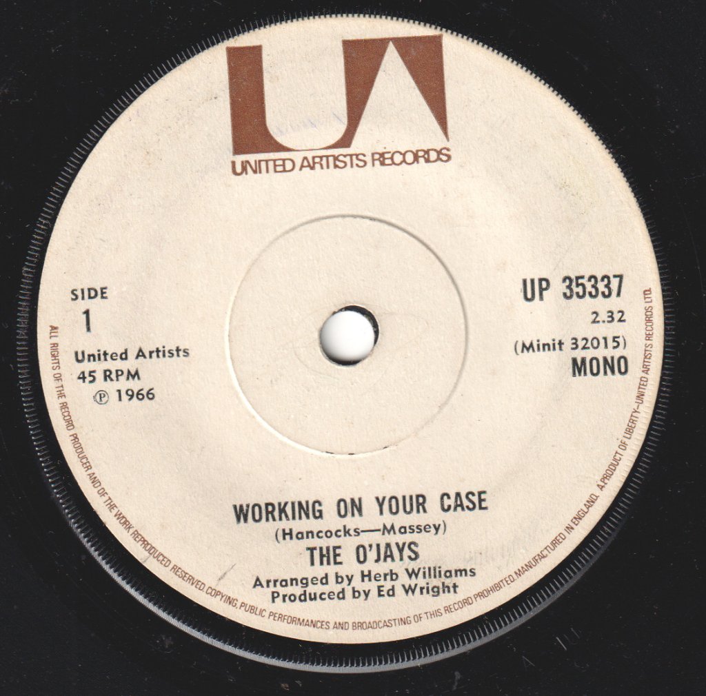 O'Jays - Working On Your Case - 7 Inch
