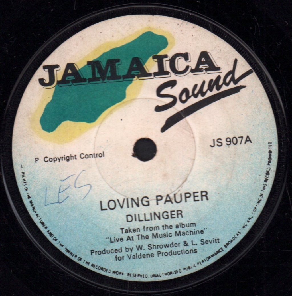 Dillinger - Loving Pauper / Dubbing Pauper - 7 Inch