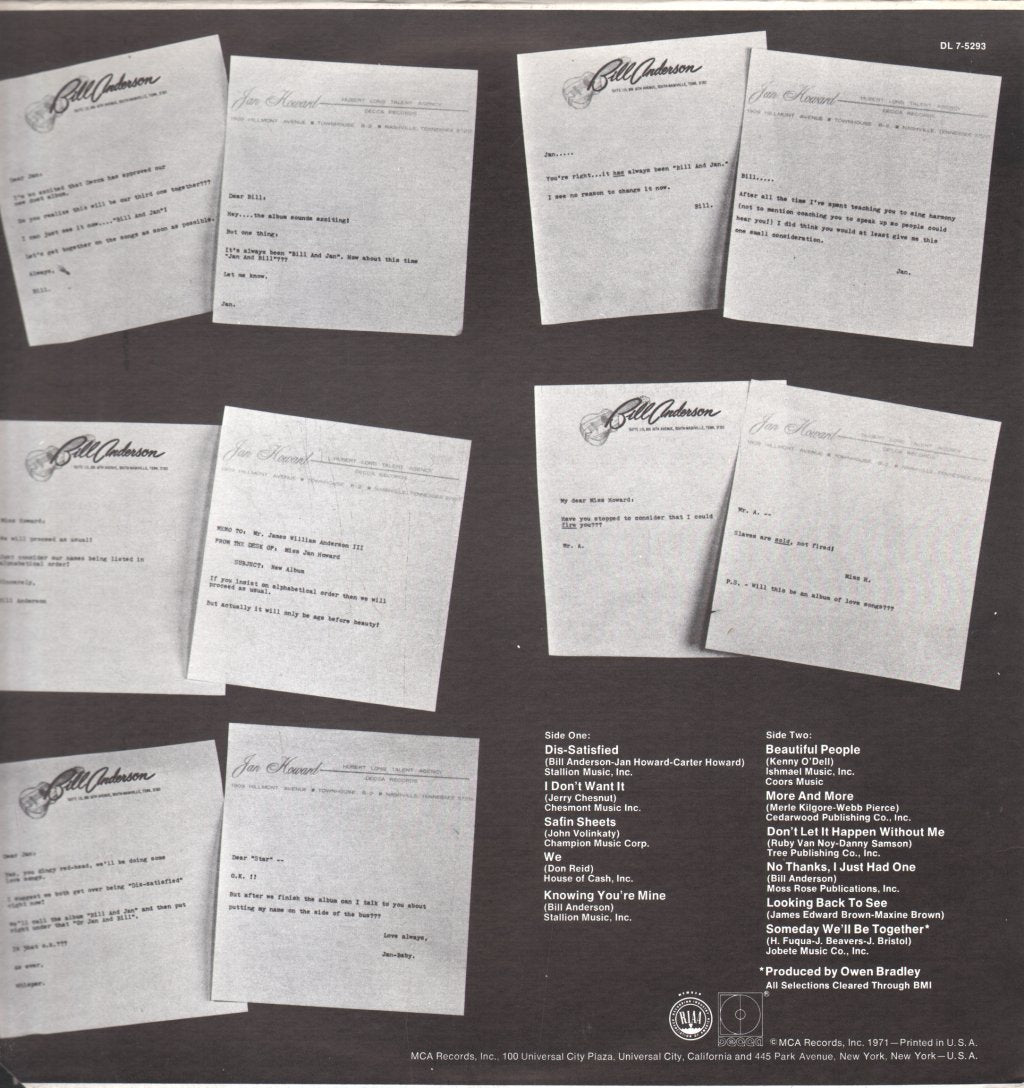 Bill & Jan - Bill & Jan (Or Jan & Bill) - Lp