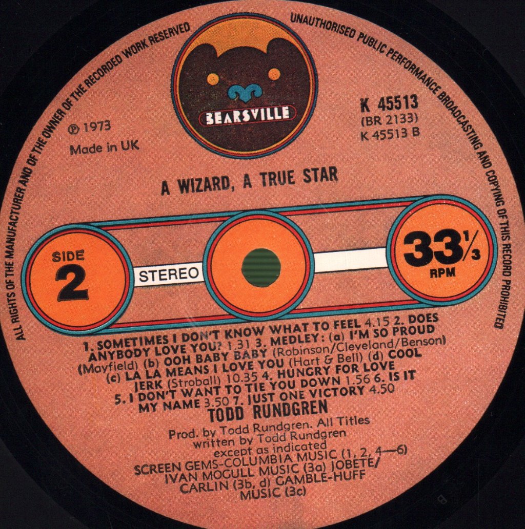 Todd Rundgren - A Wizard, A True Star - Lp