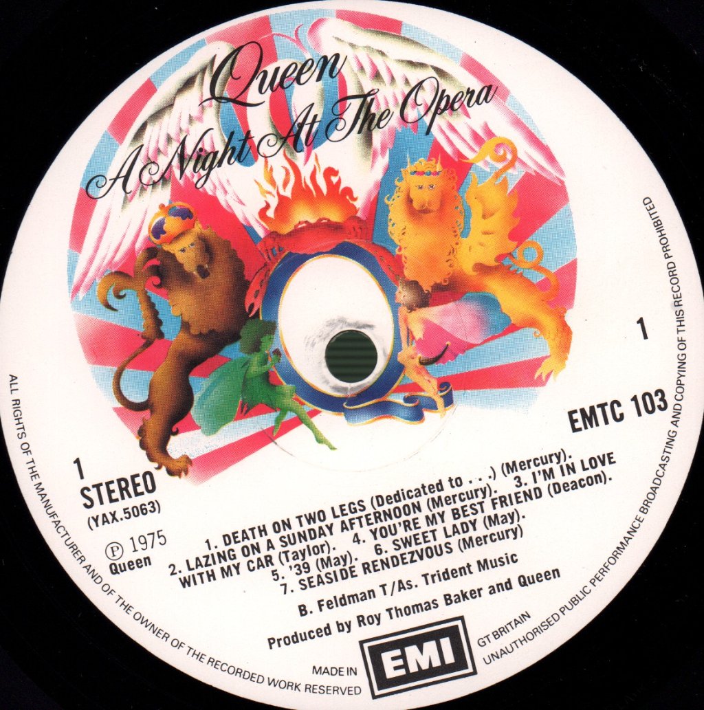 Queen - A Night At The Opera - Lp