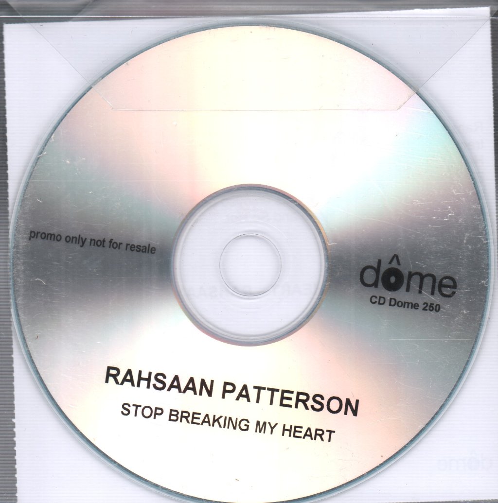 Rahsaan Patterson - Stop Breaking My Heart - Cdr