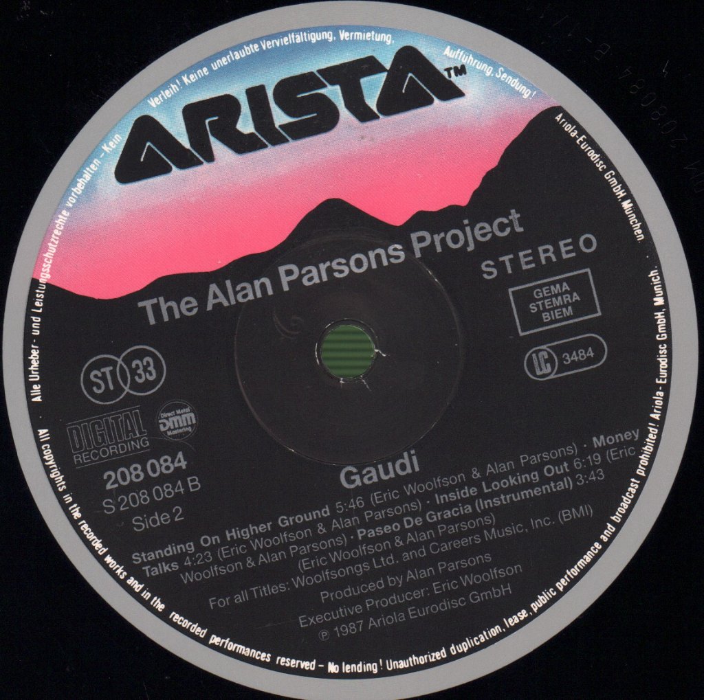 Alan Parsons Project - Gaudi - Lp