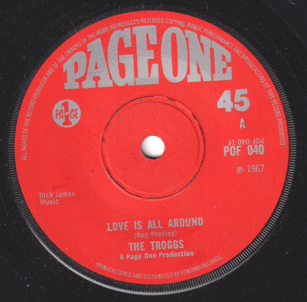 Troggs - Love Is All Around - 7 Inch