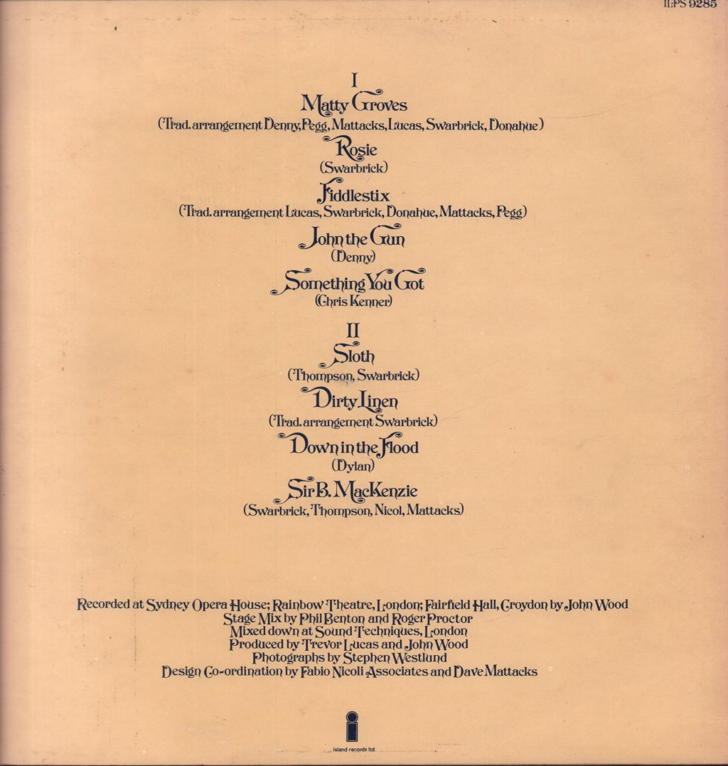 Fairport Convention - Live Convention - Lp