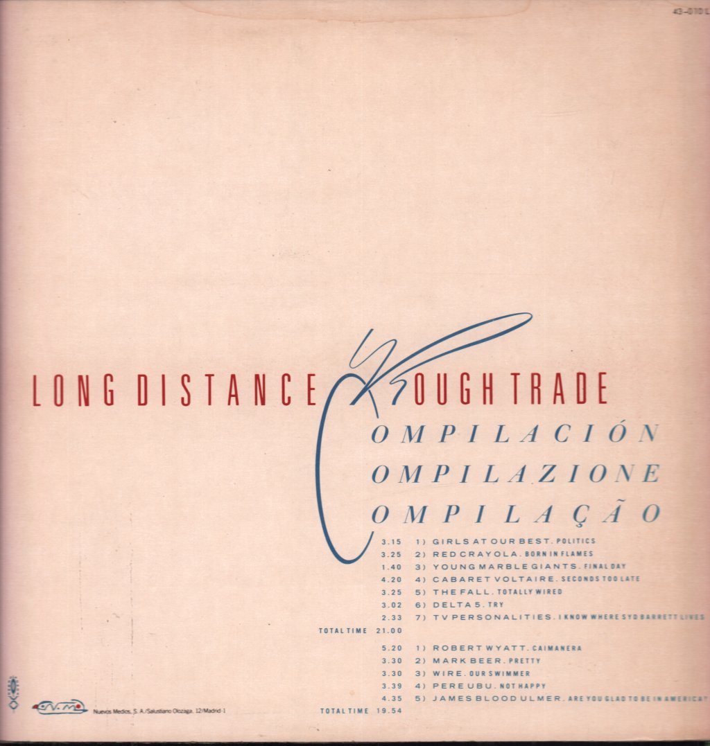 Various Artists - Long Distance - Rough Trade Compilación - Lp