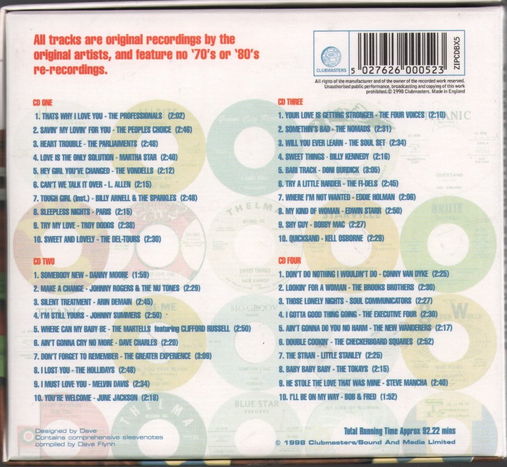 Various Artists - Sought After Soul - 40 Rare Northern Soul Classics - Cd Set