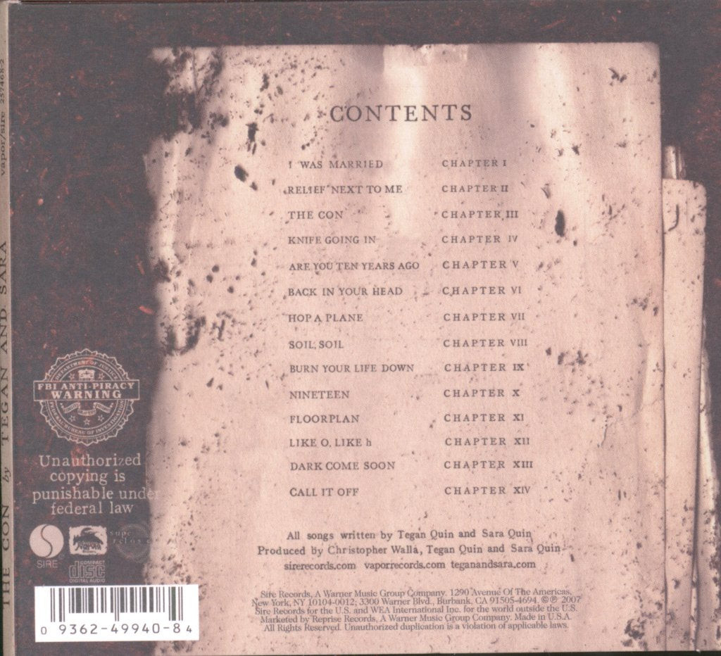 Tegan And Sara - Con - Cd