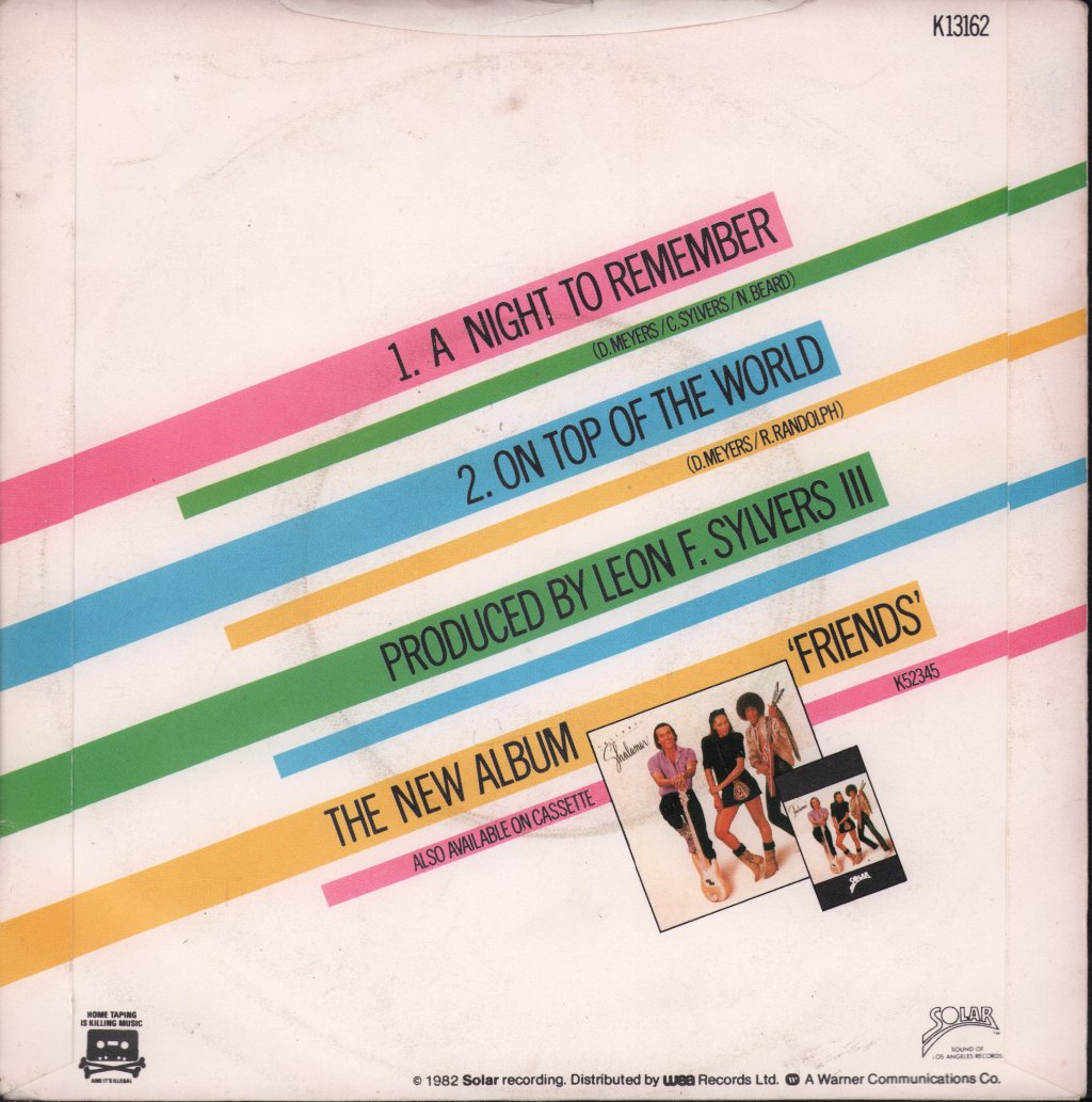 Shalamar - A Night To Remember - 7 Inch