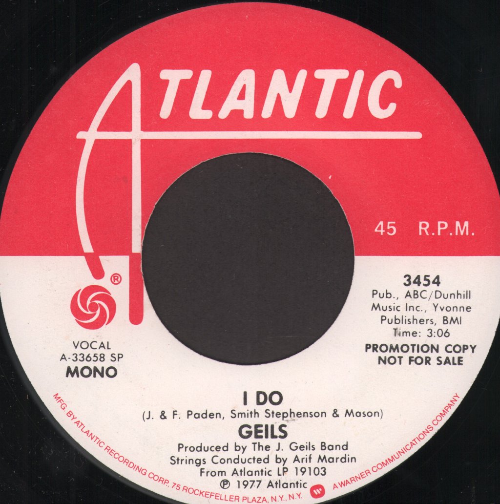 Geils - I Do - 7 Inch