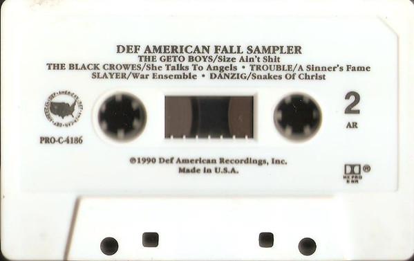 Various Artists - Def American Fall Sampler - Cassette