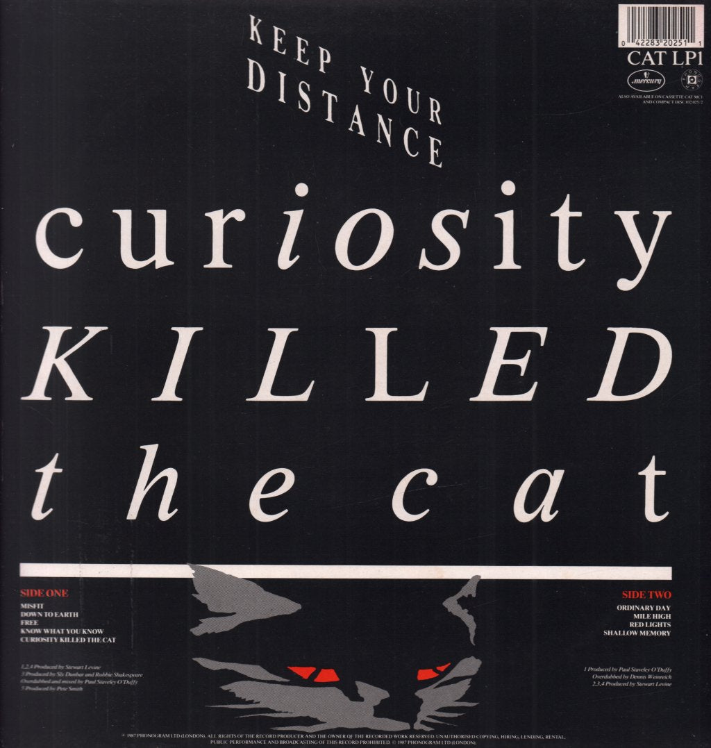 Curiosity Killed The Cat - Keep Your Distance - Lp