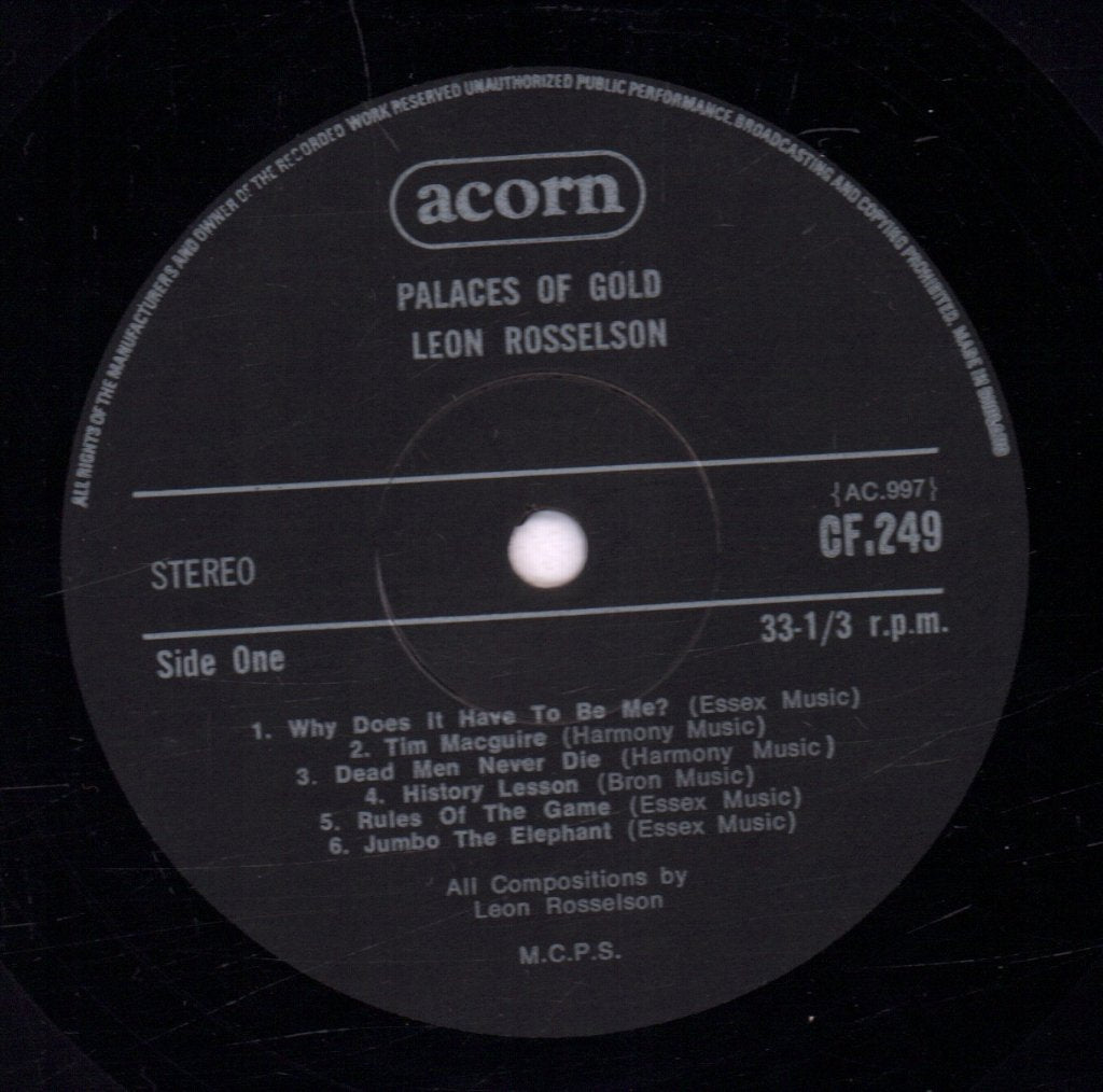 Leon Rosselson - Palaces Of Gold - Lp