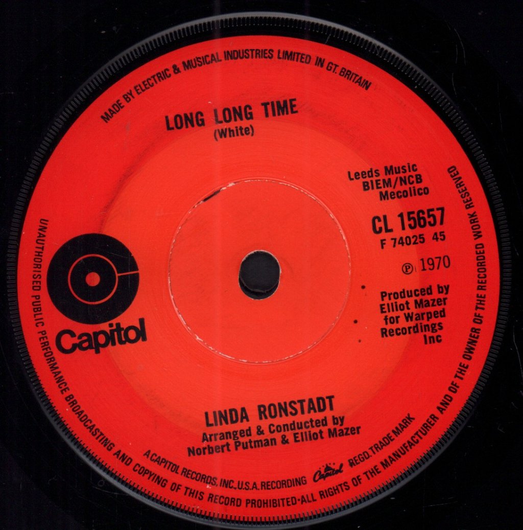 Linda Ronstadt - Long Long Time - 7 Inch