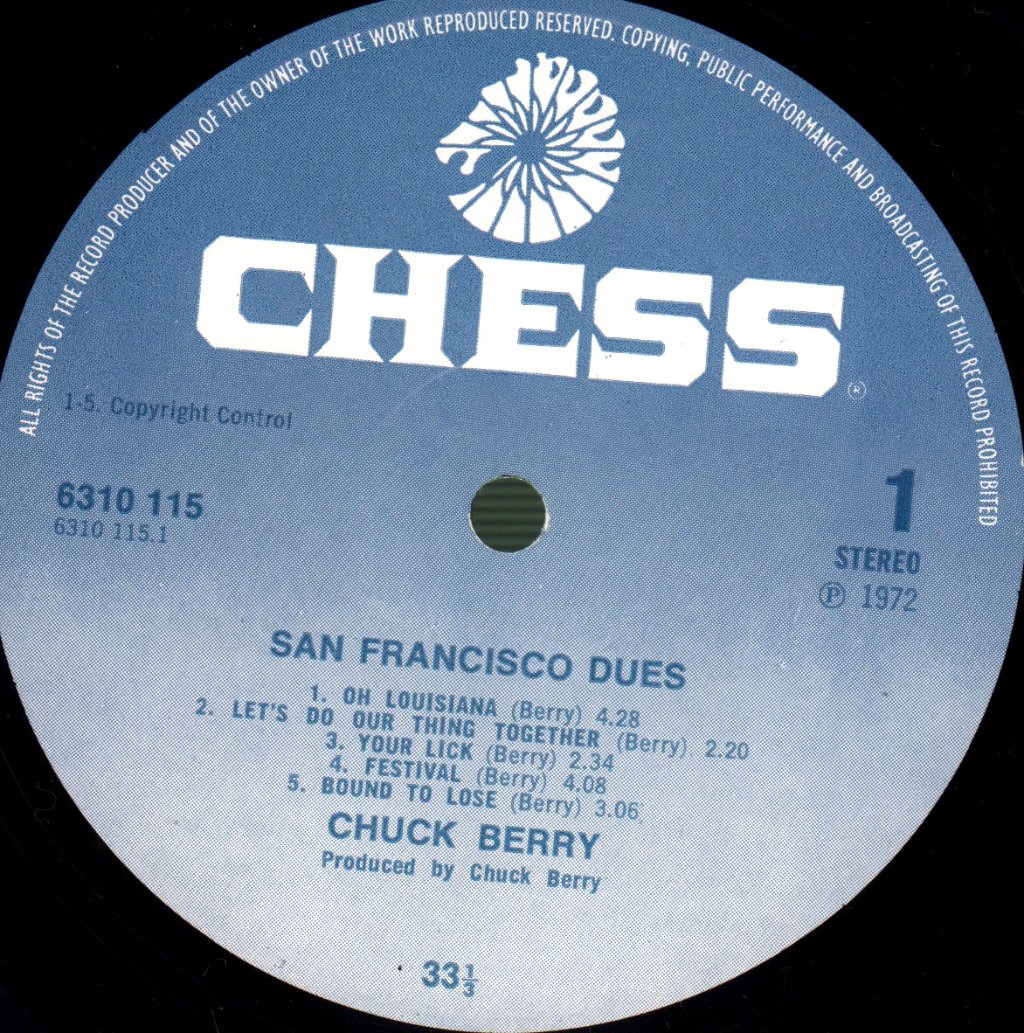 Chuck Berry - San Francisco Dues - Lp