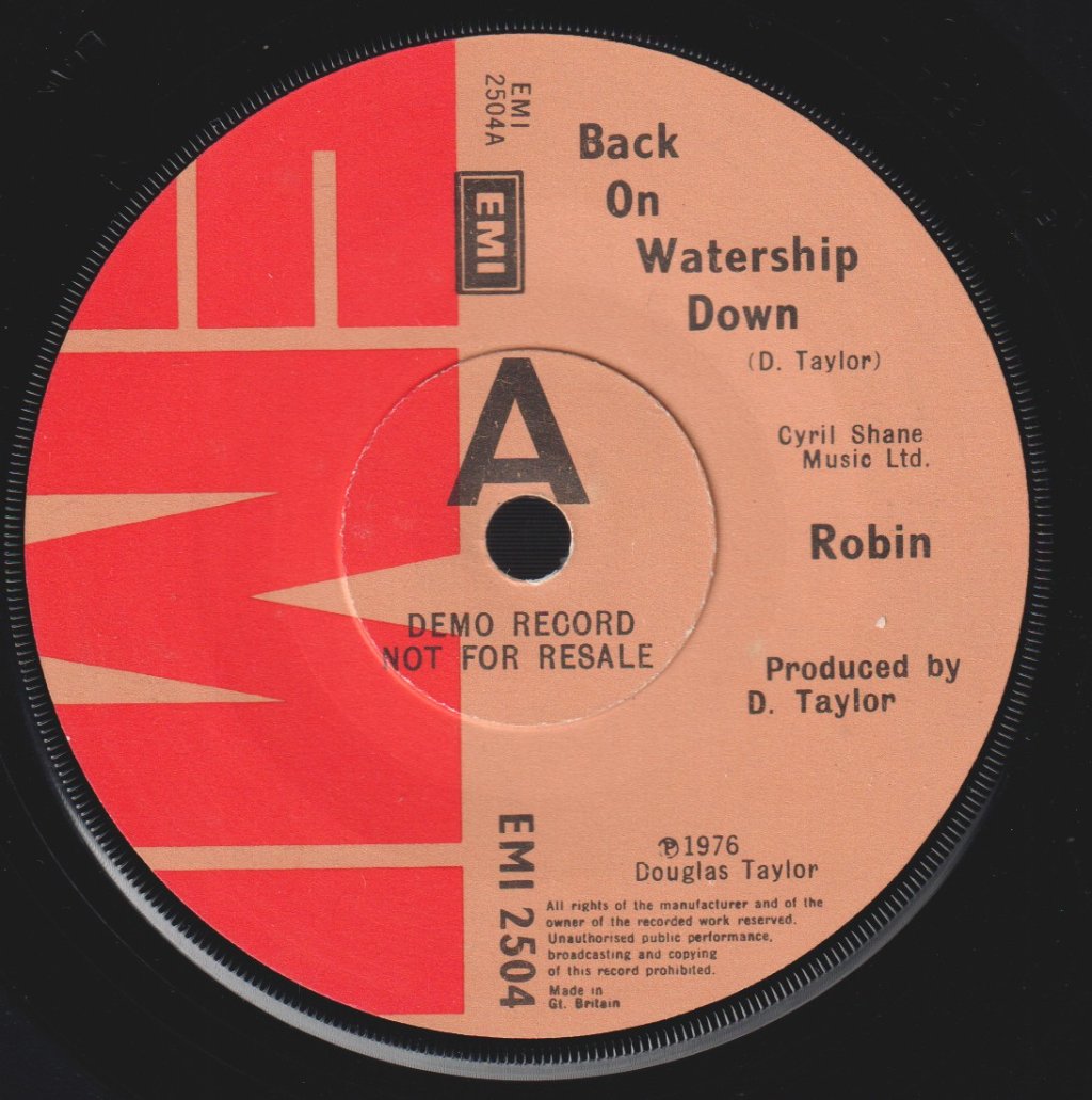 Robin - Back On Watership Down - 7 Inch