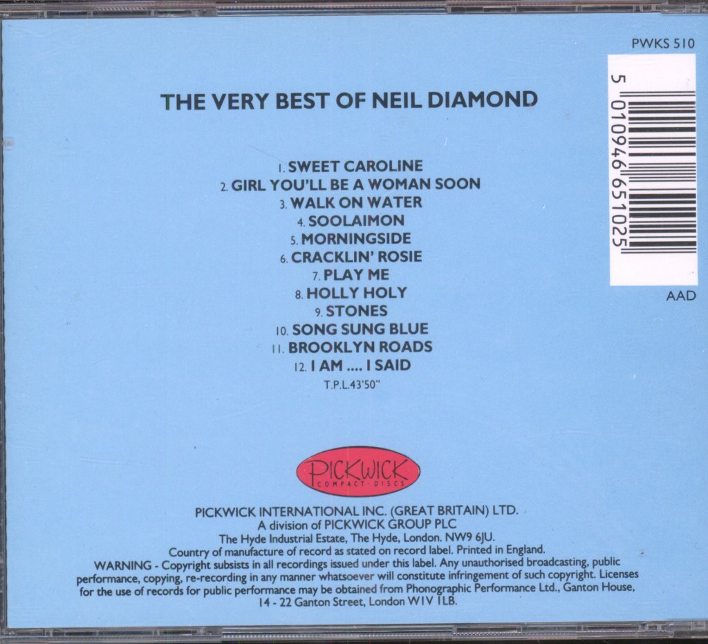 Neil Diamond - Very Best Of Neil Diamond - Cd
