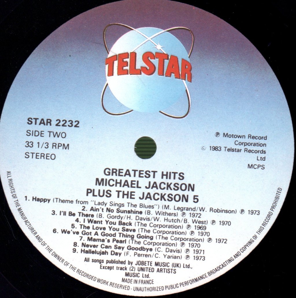 Michael Jackson Plus The Jackson Five - 18 Greatest Hits - Lp