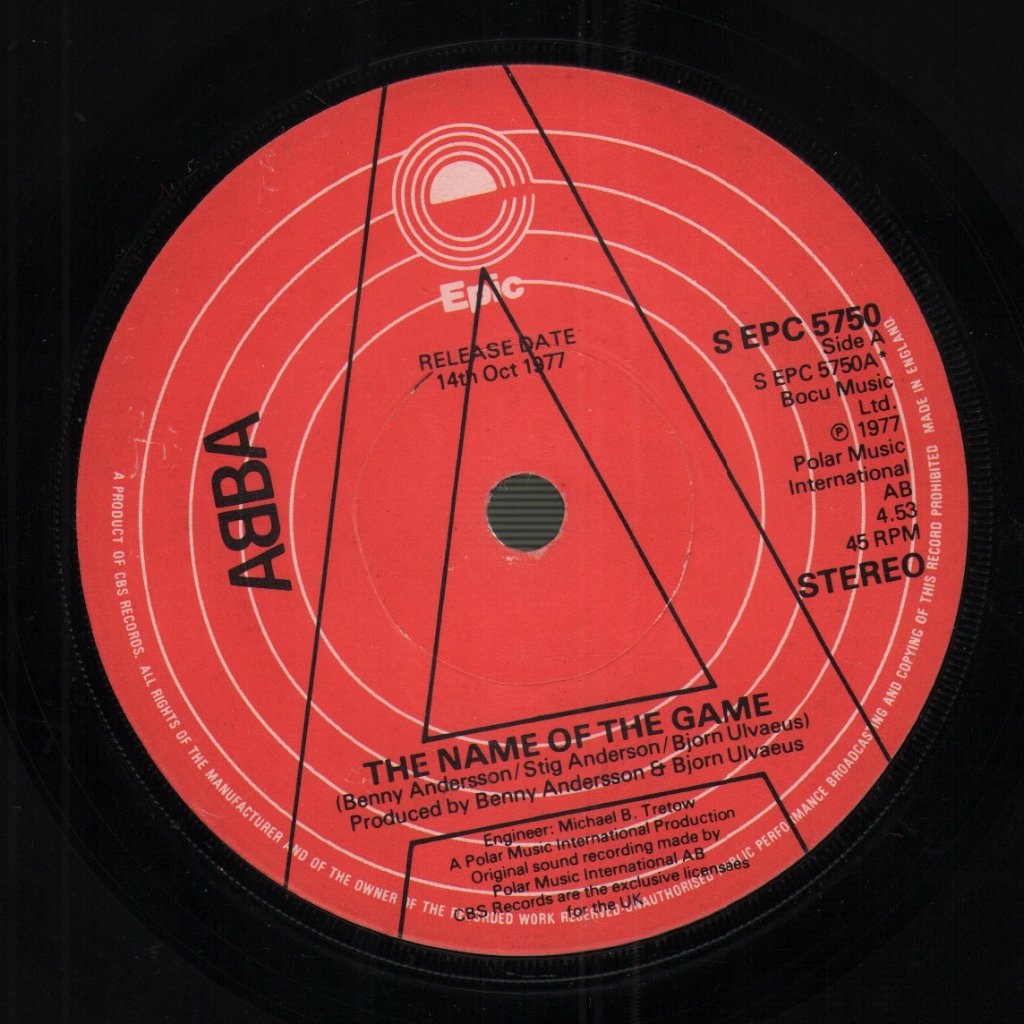 ABBA - Name Of The Game - 7 Inch