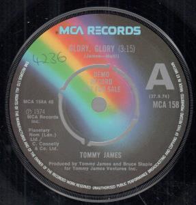 Tommy James - Glory Glory - 7 Inch