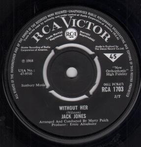Jack Jones - Without Her - 7 Inch