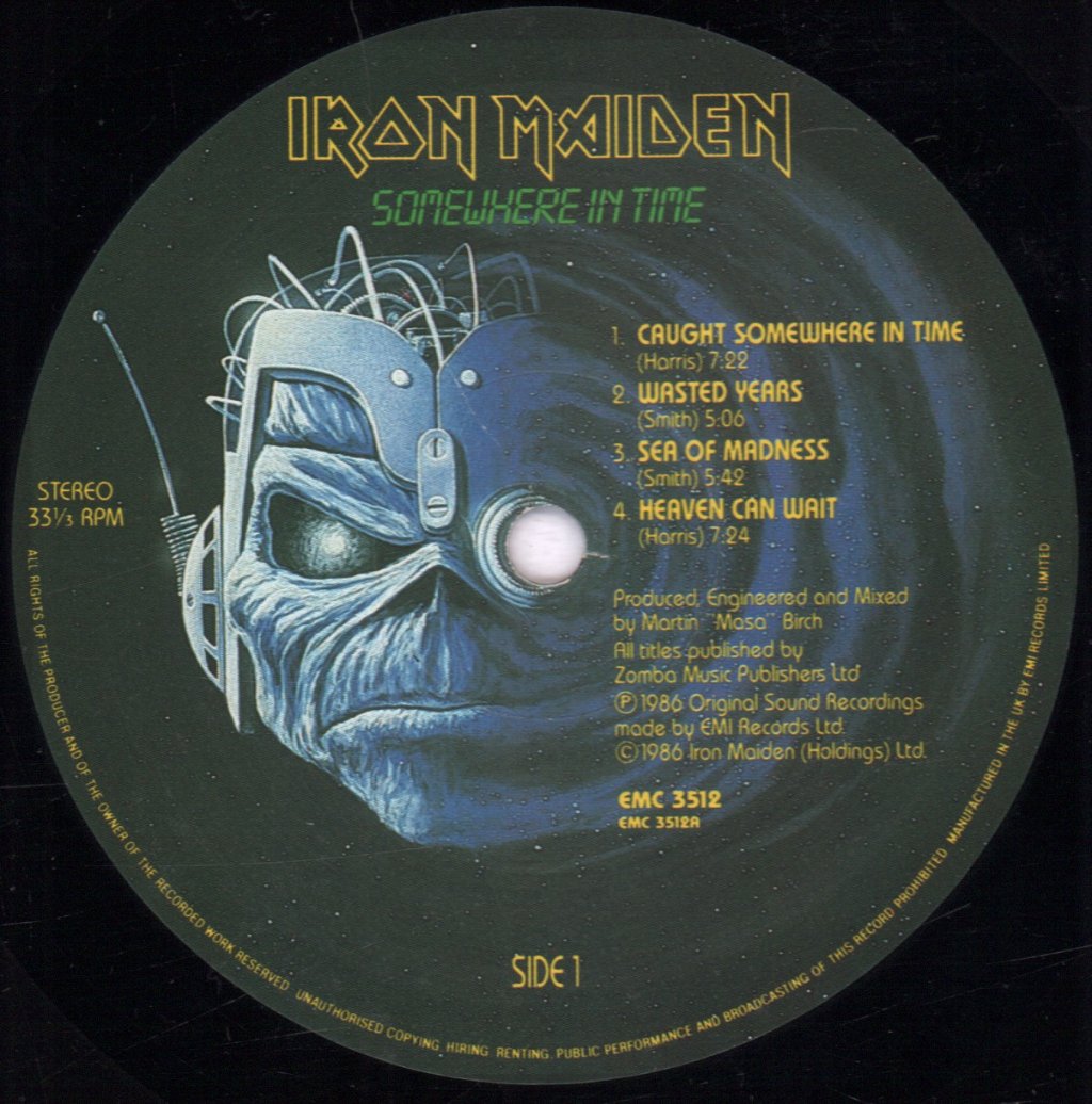 Iron Maiden - Somewhere In Time - Lp