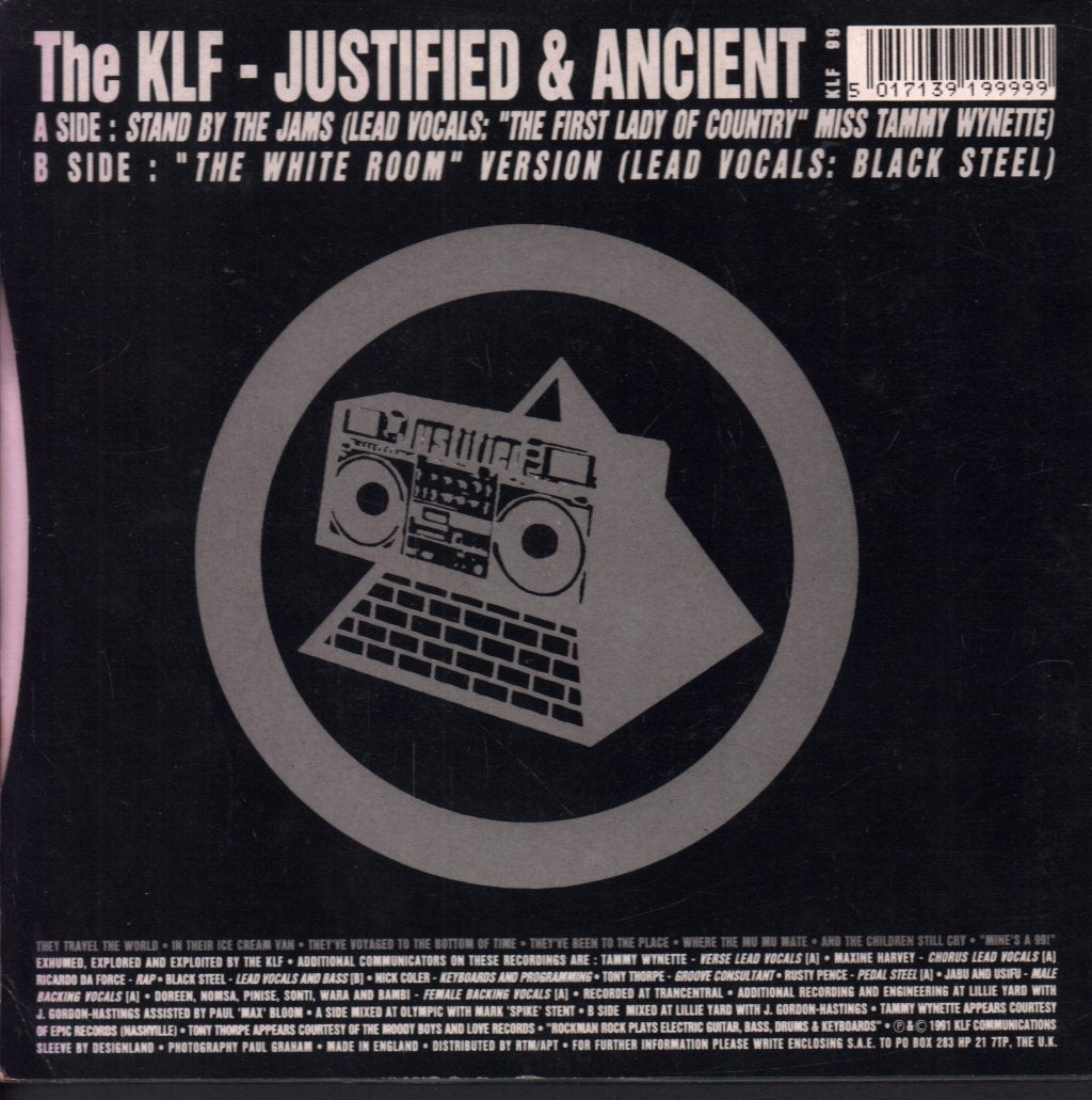 KLF - Justified And Ancient - 7 Inch