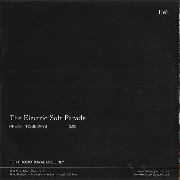 Electric Soft Parade - One Of Those Days - Cdr
