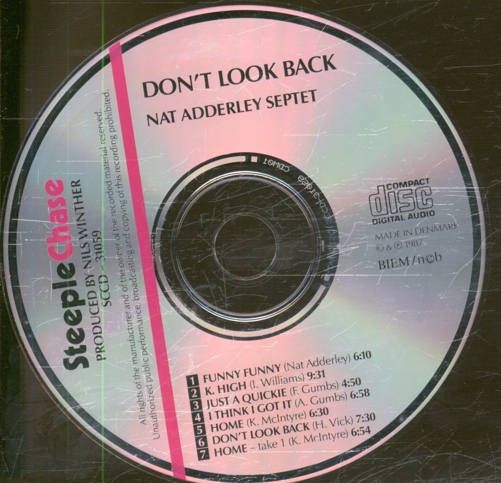 Nat Adderley Septet - Don't Look Back - Cd
