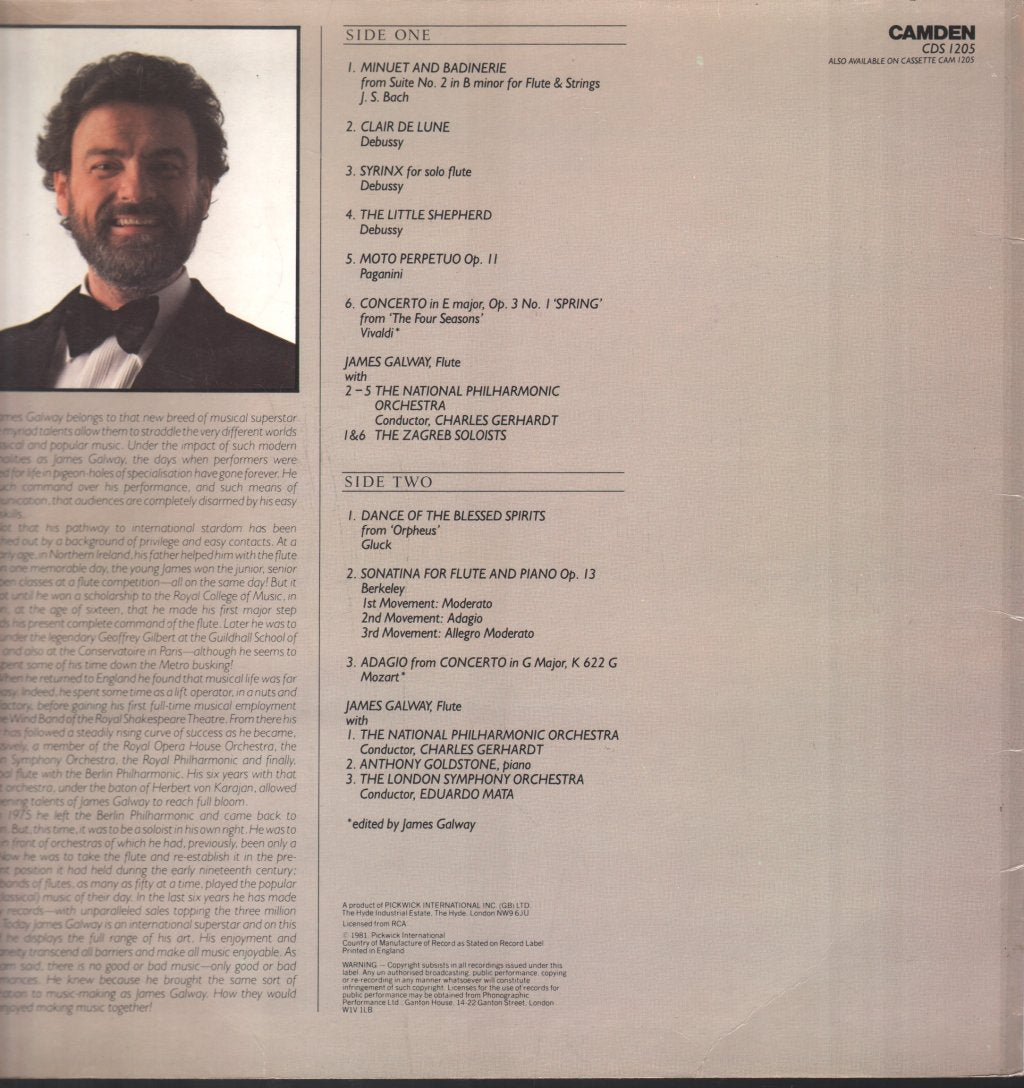 James Galway - Exceptional Talent Of James Galway - Lp