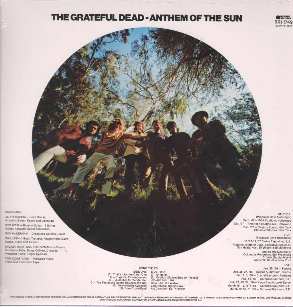 Grateful Dead - Anthem Of The Sun - Lp