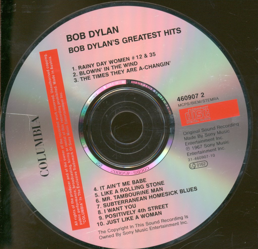 Bob Dylan - Greatest Hits - Cd